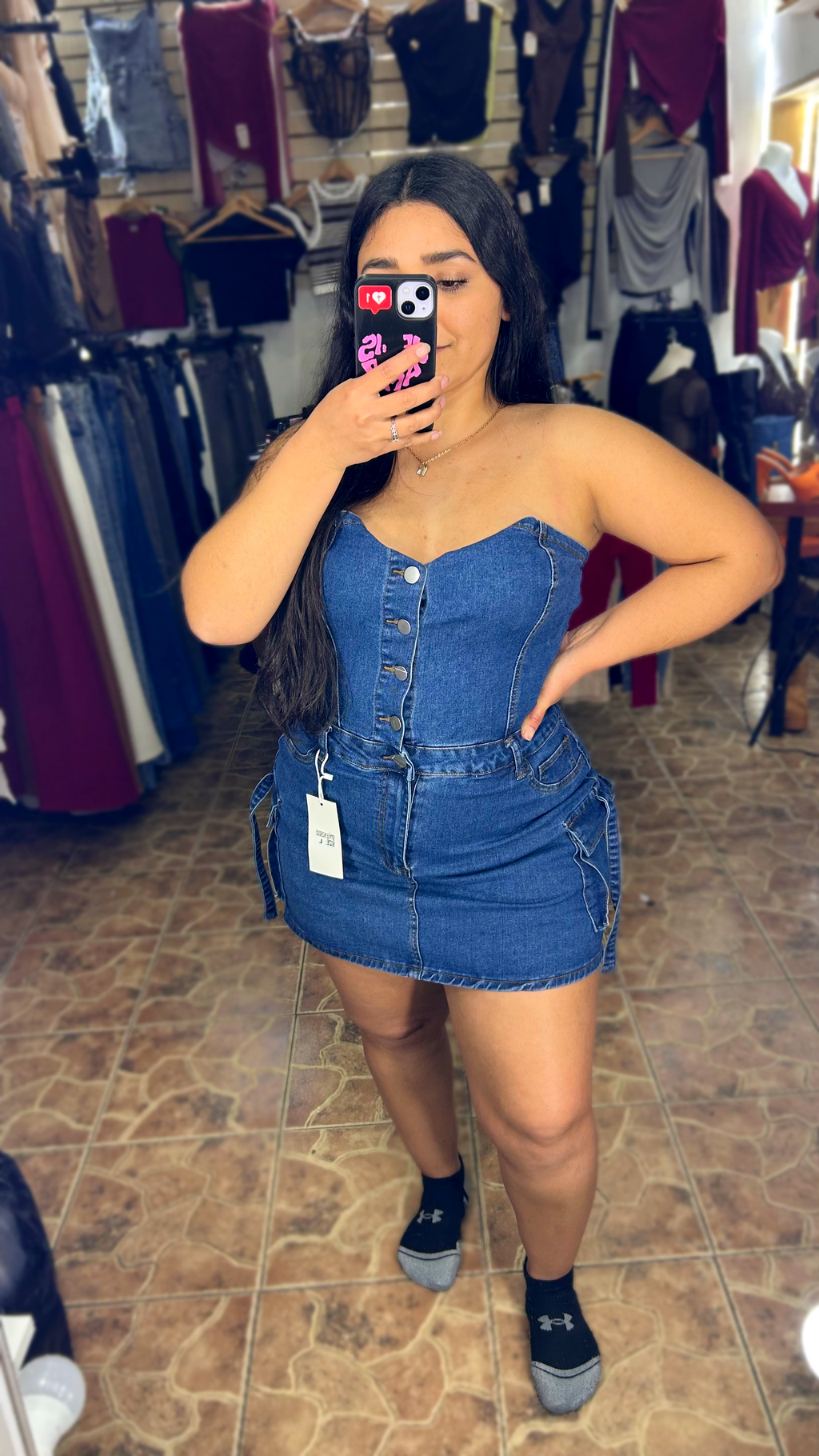 VESTIDO SHORT JEANS
