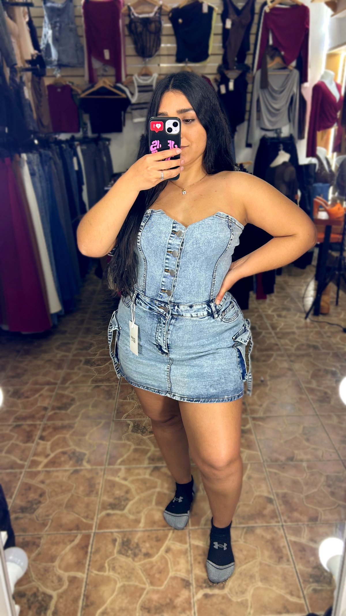 VESTIDO SHORT JEANS