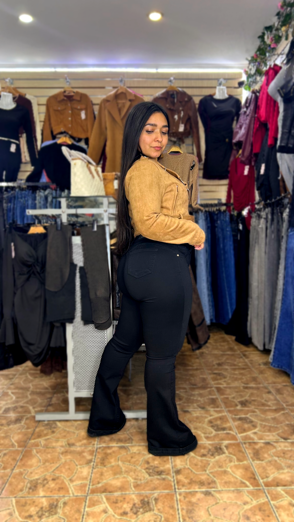 FLARE NEGRO LISO