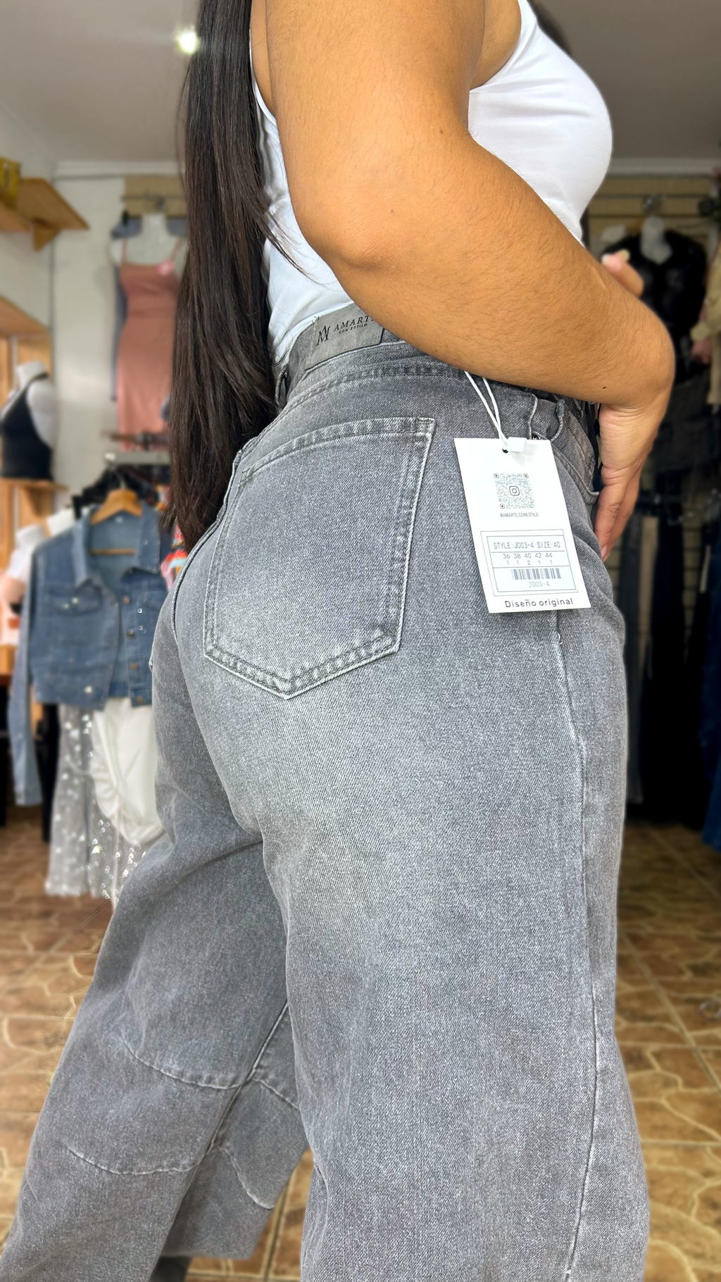 BAGGY JEANS GRIS