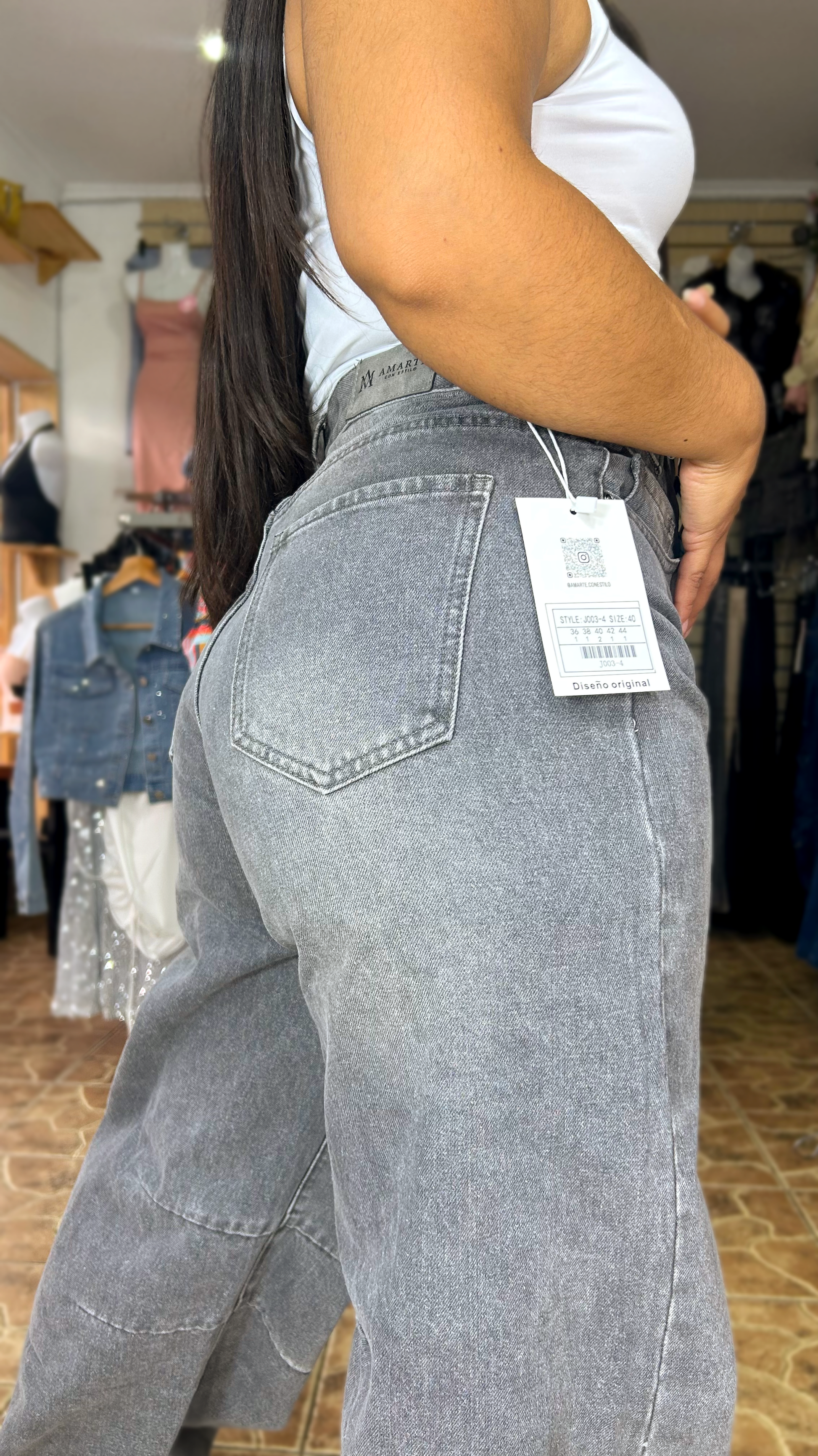 BAGGY JEANS GRIS