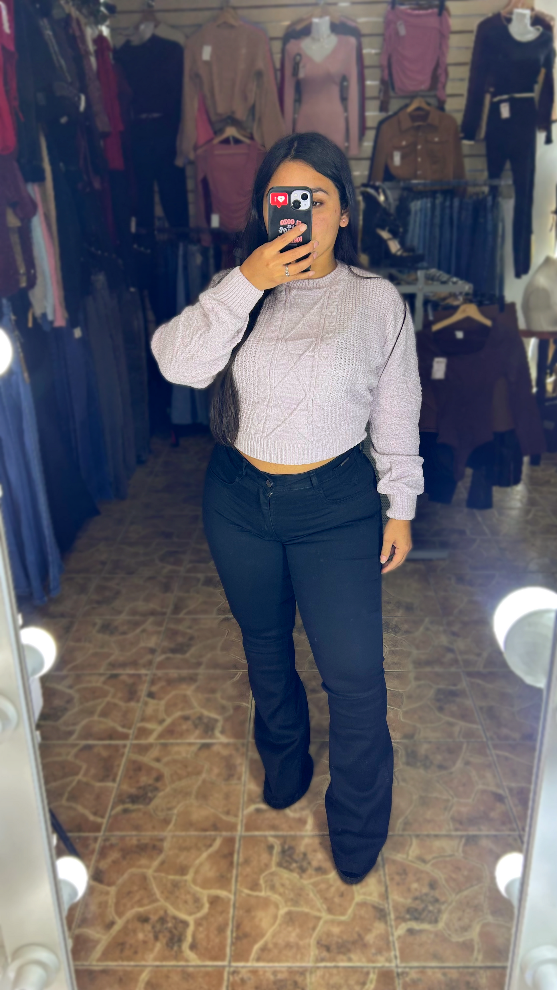 FLARE NEGRO LISO