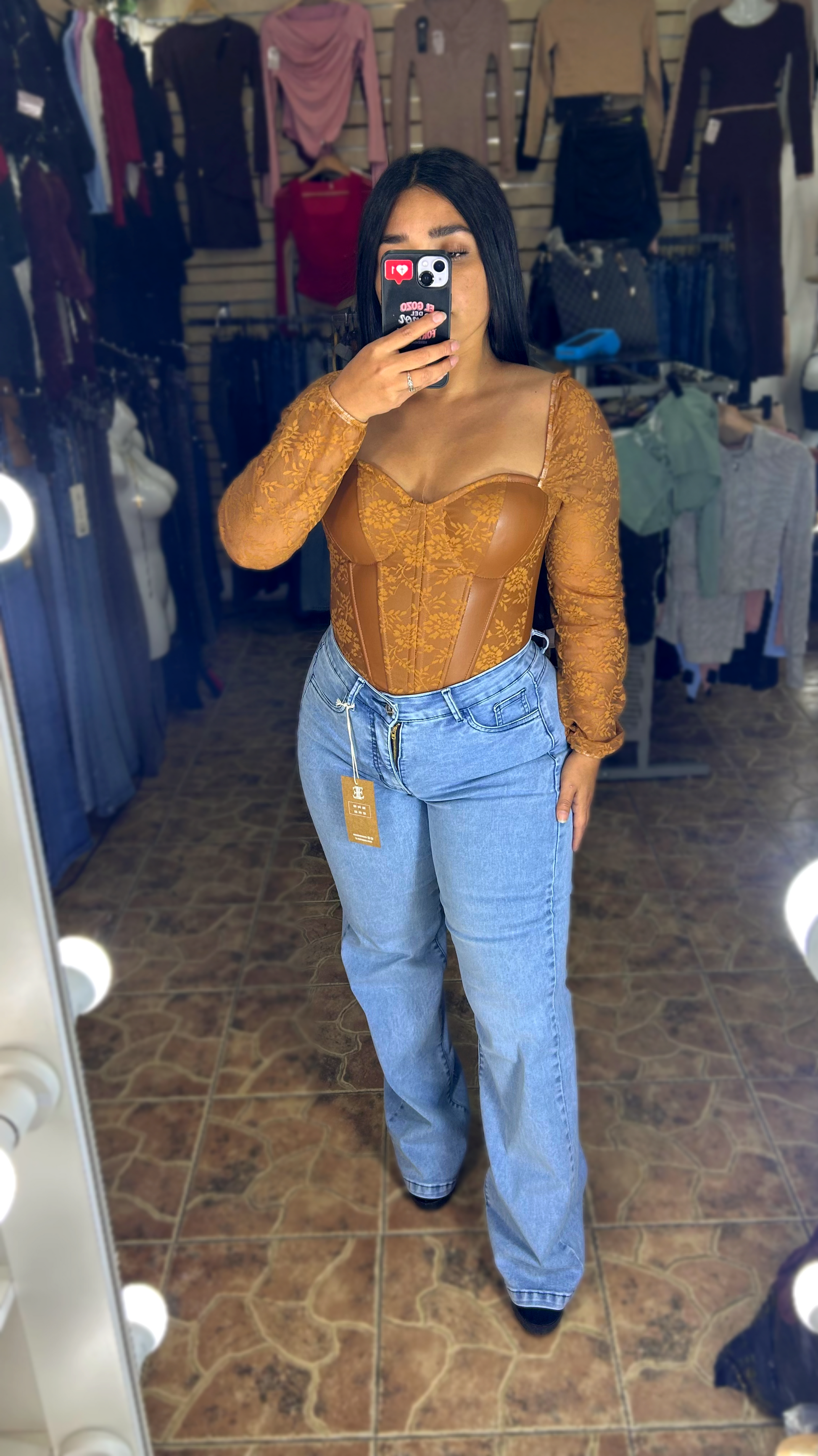 WIDE LEG CELESTE LISO